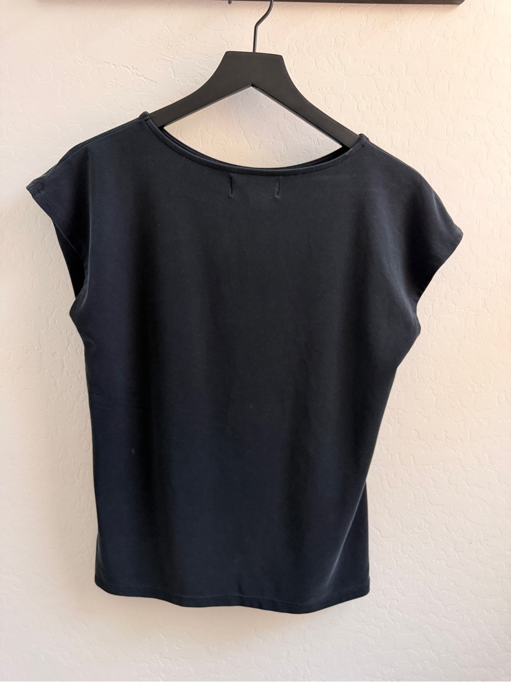 Nordstrom Black Cap-Sleeve Tee